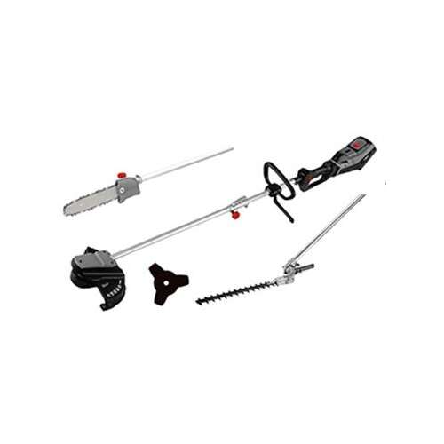 ISKRA IX-MT36A Multi-Tool, cordless, with trimmer, hedge trimmer, chainsaw, and brushcutter attachments