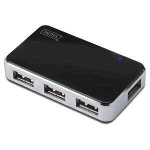 4-Port USB 2.0 Hub (schwarz/silber) 80945057 - USB-Hubs