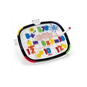 Quercetti Magnetisches Tablet mit Zahlen, Symbolen und Stift, Lernspielzeug für Kinder - Zeichentafeln, Schreibtafeln