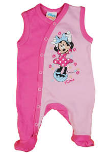 Disney ujjatlan Rugdalózó - Minnie #rózsaszín - 74-es méret 31524821 Rugdalózó, napozó - Pamut
