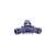 Daye DY8015 háromutas tömlőcsatlakozó, Y alakú, szürke műanyag