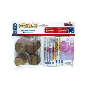 Klein Toys Euro Play Money Set, pretend play money for kids, includes coins and bills, great for shopping games - Shop Playset, Shopping