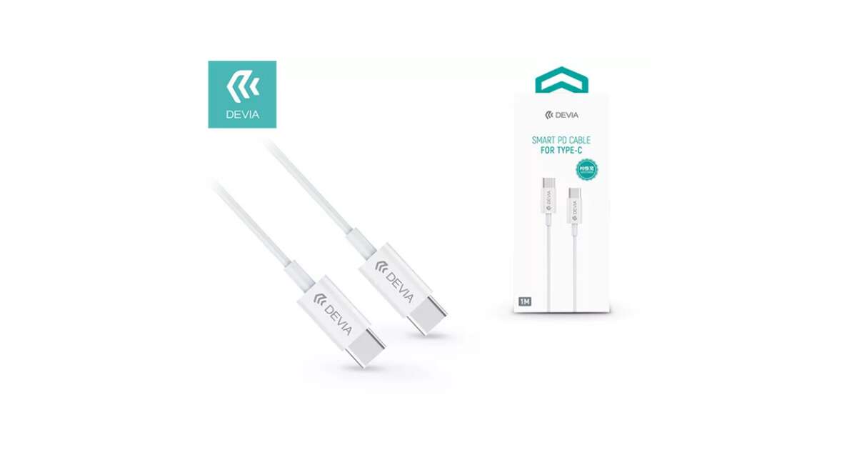 Devia ST325380 Smart PD 3A Type-C - Type-C gyorstöltő adatkábel 169810089