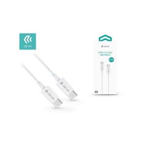 Kabel Devia Smart PD do Type-C, białe, 1,2m, 3A, szybkie ładowanie, transfer danych - Kabel danych