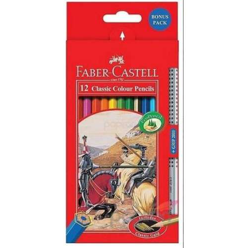Creioane colorate 12 bucati Faber-Castell