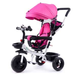Ecotoys Premium Plus 360°-ban fordítható Tricikli dudával #rózsaszín 31525177 Tricikli - Tolókar