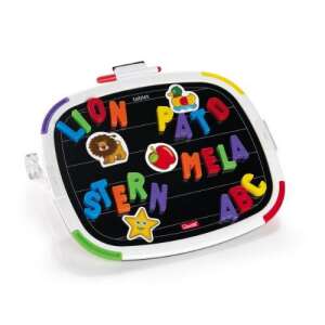 Quercetti Tablet Magnetino mit Buchstaben 67 Teile, magnetisches Zeichenbrett für Kinder, doppelseitig, mit Buchstaben, Zahlen und Figuren, Lernspielzeug für Vorschulkinder - Zeichentafeln, Schreibtafeln