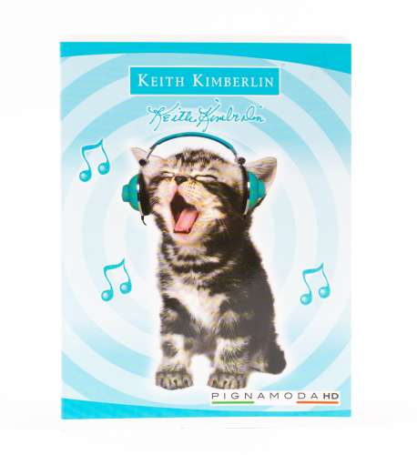 Zápisník Pigna A/5 Keith Kimberlin Square Grid - Kitten #blue 31525211