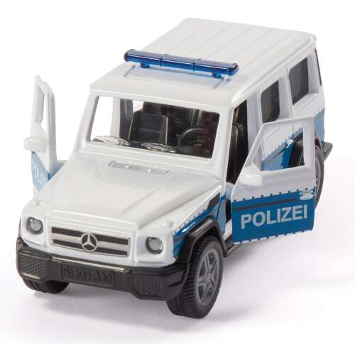 Siku 1:50 méretarányú Mercedes-Benz AMG G65 rendőrautó játék nyitott ajtókkal - Siku