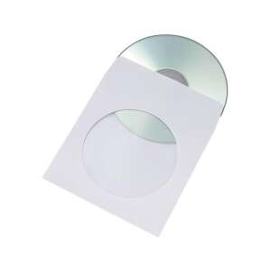 Fehér öntapadó CD/DVD papírtok - WaliSec