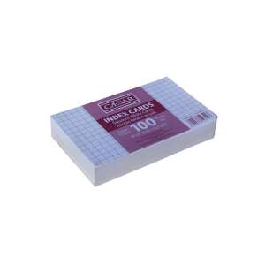 Caesar Indexkarten, 100er Packung, karierte weiße Karten, 70 g/m², 3x5 Zoll, 7,62x12,7 cm - Notizblöcke
