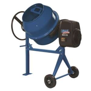 Betónová miešačka Scheppach MIX 125, objem 125 litrov, motor 550W, 230V, modrá - Ručné nástroje