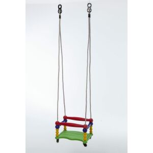 Vidám Műanyag Hinta цветна пластмасова люлка с регулируемо въже - Люлка на открито
