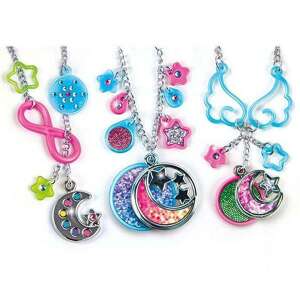 Set za izradu nakita Crazy Chic Moonlight Pendants od Clementoni, s privjescima u obliku mjeseca i zvijezda - Clementoni