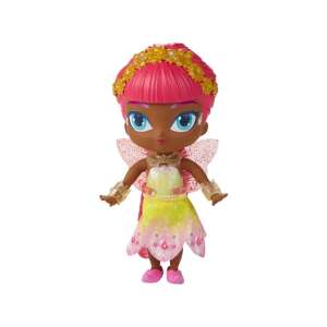 Păpușă Shimmer and Shine Minu 15 cm, zână a florilor, păr roz, rochie galbenă, accesorii aurii - Mattel Figurine de basm