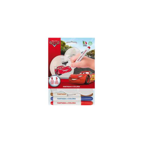 Színezhető Verdák gumi léggömbök 3 filccel