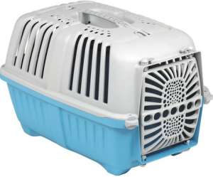 Pratiko műanyag ajtós szállítóbox kutyáknak és macskáknak (48 x 31.5 x 33 cm | Kék színű) 31525841 Állattartás