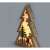 Weihnachtsmann in Tannenbaumform mit Muster/20x29,5x4,5cm/warmweißer LED-Baumschmuck (310-14) 104152600