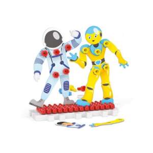Set de păpuși 3D Quercetti Montessori, cu astronaut și robot, cu brațe și picioare mobile, pentru joacă imaginativă și dezvoltarea abilităților - Quercetti Jocuri de constructie - Lego