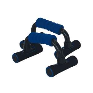 Spartan Sport Liegestützegriffe, Paar Liegestützegriffe für das Heimtraining, schwarz mit blauen Schaumstoffgriffen - Liegestützgriffe