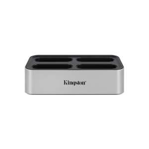 Kingston Workflow USB 3.2 Docking Station, silber, Vorderansicht - Kingston