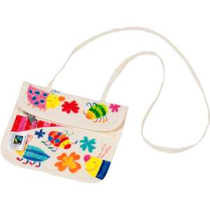 Goki Malertasche für Kinder, mit farbenfrohem Design aus Käfern und Blumen, perfekt für kleine Gegenstände - Goki