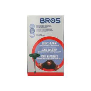Bros Sonic Napenergia Vakondriasztó, 800m2 hatótávolság, napelemes, vakondok, pockok és egyéb rágcsálók ellen - Bros