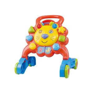Playgo Micul Leul Activitate Walker, mersător pentru bebeluși cu funcții interactive, roșu și galben, pentru învățarea mersului - Premergatoare, Premergatoare și Jocuri de dezvoltare pentru copii mici