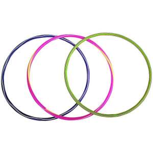 Ovis hullahopp 55 cm, set de 3 cercuri în culorile albastru, roz și verde - Cercuri Hula hoops