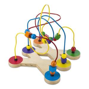 Melissa & Doug Klassisches Spielzeug Perlenlabyrinth, Holzperlenlabyrinth Spielzeug für Kleinkinder, bunte Perlen, Entwicklungsspielzeug für die Feinmotorik - Melissa & Doug