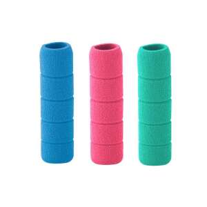 3er Set farbige Bleistiftgriffe, blau, rosa und grün, für komfortables Schreiben - Graphitstifte