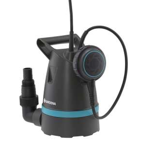 Gardena 8200 Basic Tauchpumpe, Klarwasserpumpe zum Entwässern, Heben und Pumpen von sauberem Wasser - Unterwasser-Pumpen