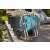Gardena AquaRoll S tragbarer Schlauchwagen mit Schlauch, blau und grau, mit Rädern und Griff