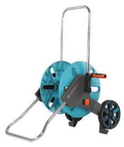 Gardena AquaRoll M tragbarer Schlauchtrolley, blau-grau - Gardena Schlauchwagen