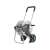Gardena AquaRoll M metal hose reel, silver, with wheels and handle