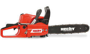 Hecht 45 petrol chainsaw, 45 cm3, red, with black chain and handle - Tool