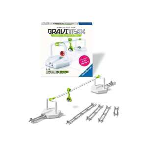 GraviTrax Extensie Zipline, extensie pentru sistemul de piste de bile GraviTrax, include o pistă zipline, suporturi și conectori - Ravensburger