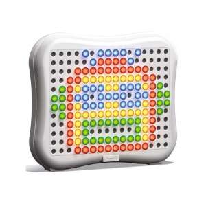 Quercetti Peg Brite Coding joc de codificare cu lumini, arată tabla de joc cu pini - Quercetti Jocuri de constructie - Lego