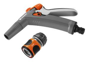 Set de duze de pulverizare pentru curatare Gardena, gri-portocaliu, cu model de pulverizare reglabil - Capete de stropire