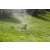 Gardena Comfort Vario sprinkler in use, watering a lawn
