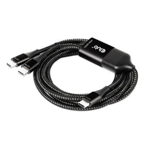 CLUB3D USB-C Y Ladekabel, 2x USB-C, 1.83m - Club3D