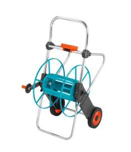 Carucior portabil pentru furtun Gardena Metal, albastru si gri - Cărucioare pentru furtun