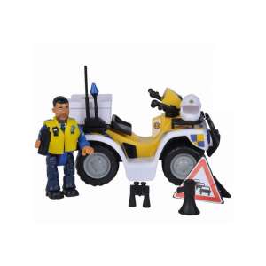 Sam the Fireman Malcolm Police Quad with figure - Simba Toys Kids's play car