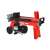 Hecht 6700 horizontal log splitter, 1500W, 4 ton, red, black, electric, wood splitting, firewood, log splitting machine