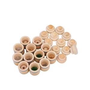 12 Holzdosen mit verschiedenen Geräuschen, Small Foot Hör-Memo Gedächtnisspiel - Schaukelpferde, Schaukeltiere und Entwicklungsspiele für Kinder im Kindergartenalter