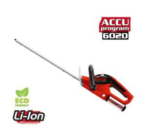 Hecht 6020 20V cordless hedge trimmer, red, ACCU program, Li-Ion powered, eco friendly - Garden