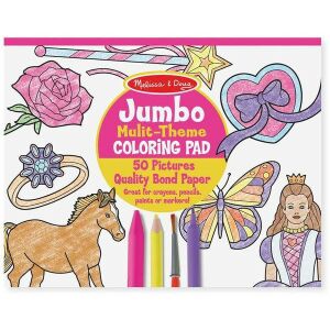 Melissa & Doug Jumbo Multi-Theme Coloring Pad with 50 pictures - Activity Book, Coloring