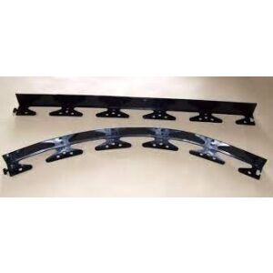 Black plastic garden edging, 1m connectable lawn border - Garden Edging