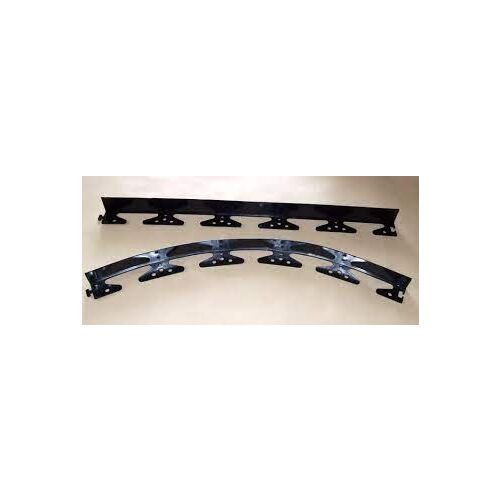 Black plastic garden edging, 1m connectable lawn border