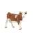 Papo Simmental Cow Figurine, brown and white, realistic farm animal toy